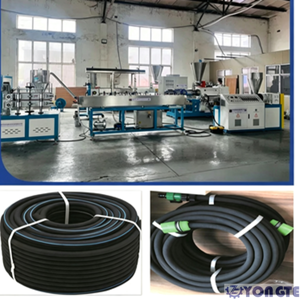 Δοκιμή αποδοχής της γραμμής παραγωγής Rubber Seepage Pipe για Ινδό Πελάτη